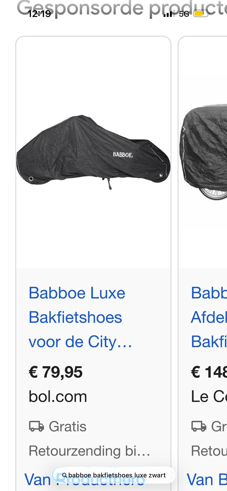 Babboe luxe bakfietshoes bakfiets city NIEUW, Fietsen en Brommers, Fietsen | Bakfietsen, Ophalen of Verzenden, Zo goed als nieuw