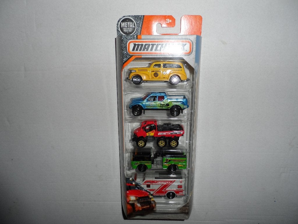 Matchbox 5 Pack - Hazardous Materials Team (2017) 1:64 D3, Ophalen of Verzenden, Nieuw, Auto