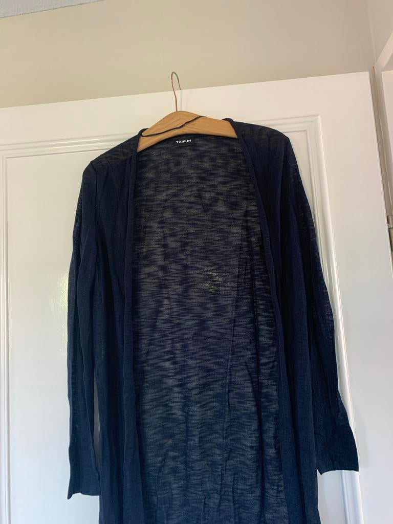 Taifun Donkerblauw Vest Maat M, Ophalen of Verzenden, Zo goed als nieuw, Maat 38/40 (M), Blauw
