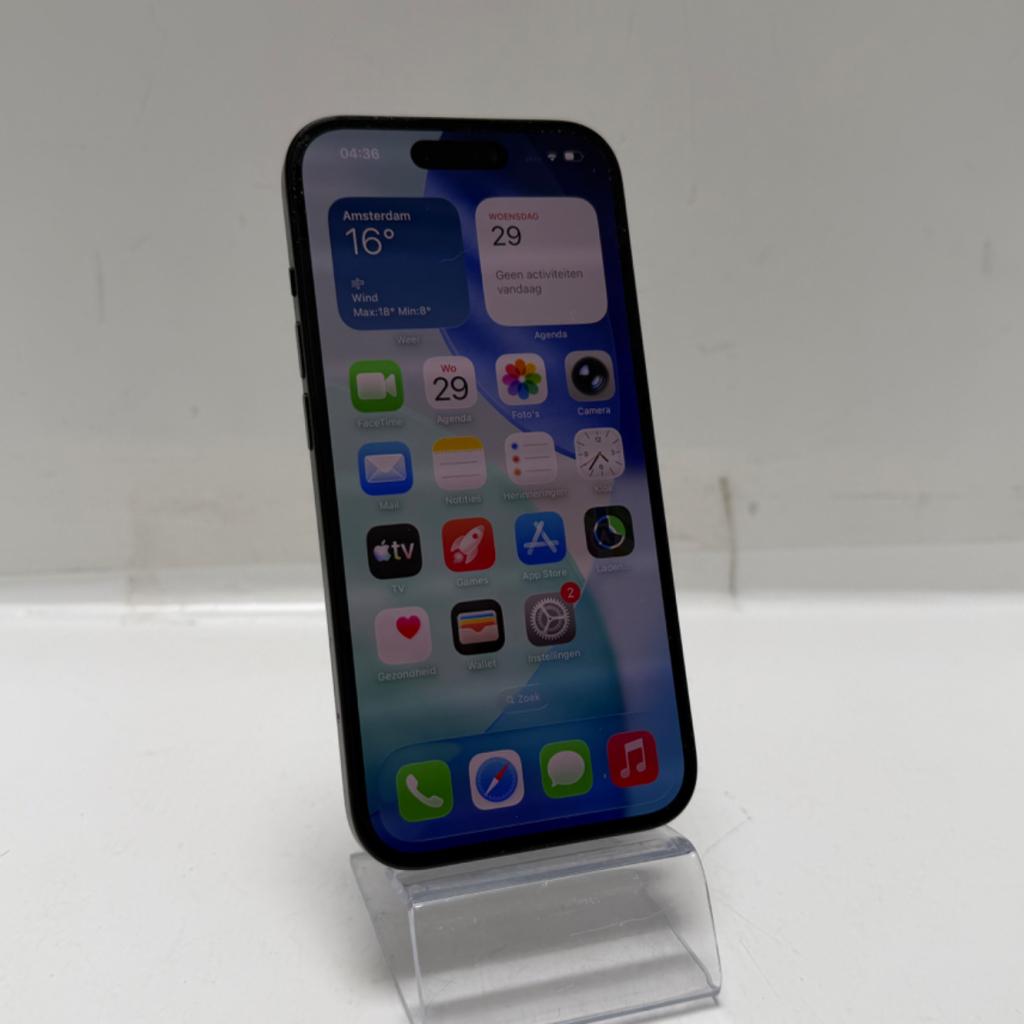 IPhone 15 128GB Batt 81% Zwart | Met garantie, Apple, Zo goed als nieuw, Support@apple.com, One Apple Park Way
Cupertino, CA 95014
United States