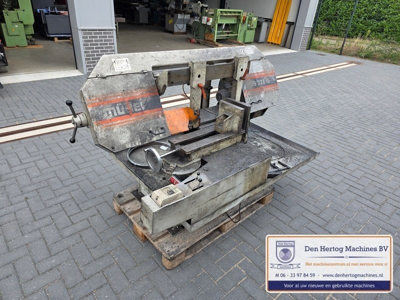 Muller HBS 321 GC rond 320mm halfautomaat bandzaagmachine, Ophalen, Gebruikt, 70 mm of meer, Muller
