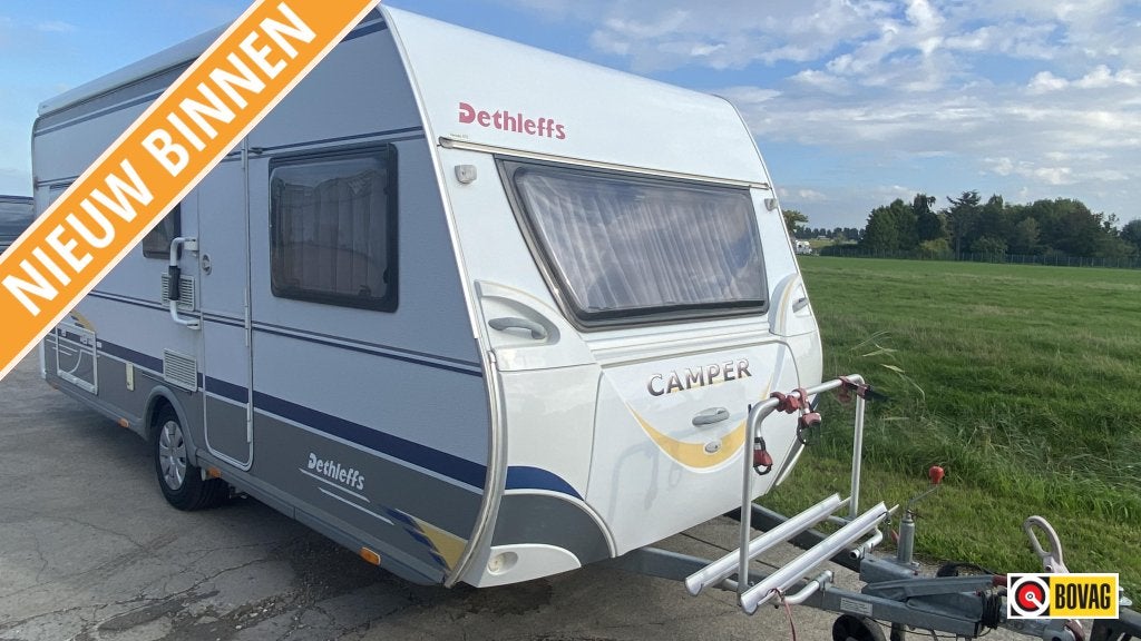 Dethleffs Camper 510 V *lengte bedden *mover *vaste luifel, Caravans en Kamperen, Rondzit, Bedrijf, Kachel, Dethleffs