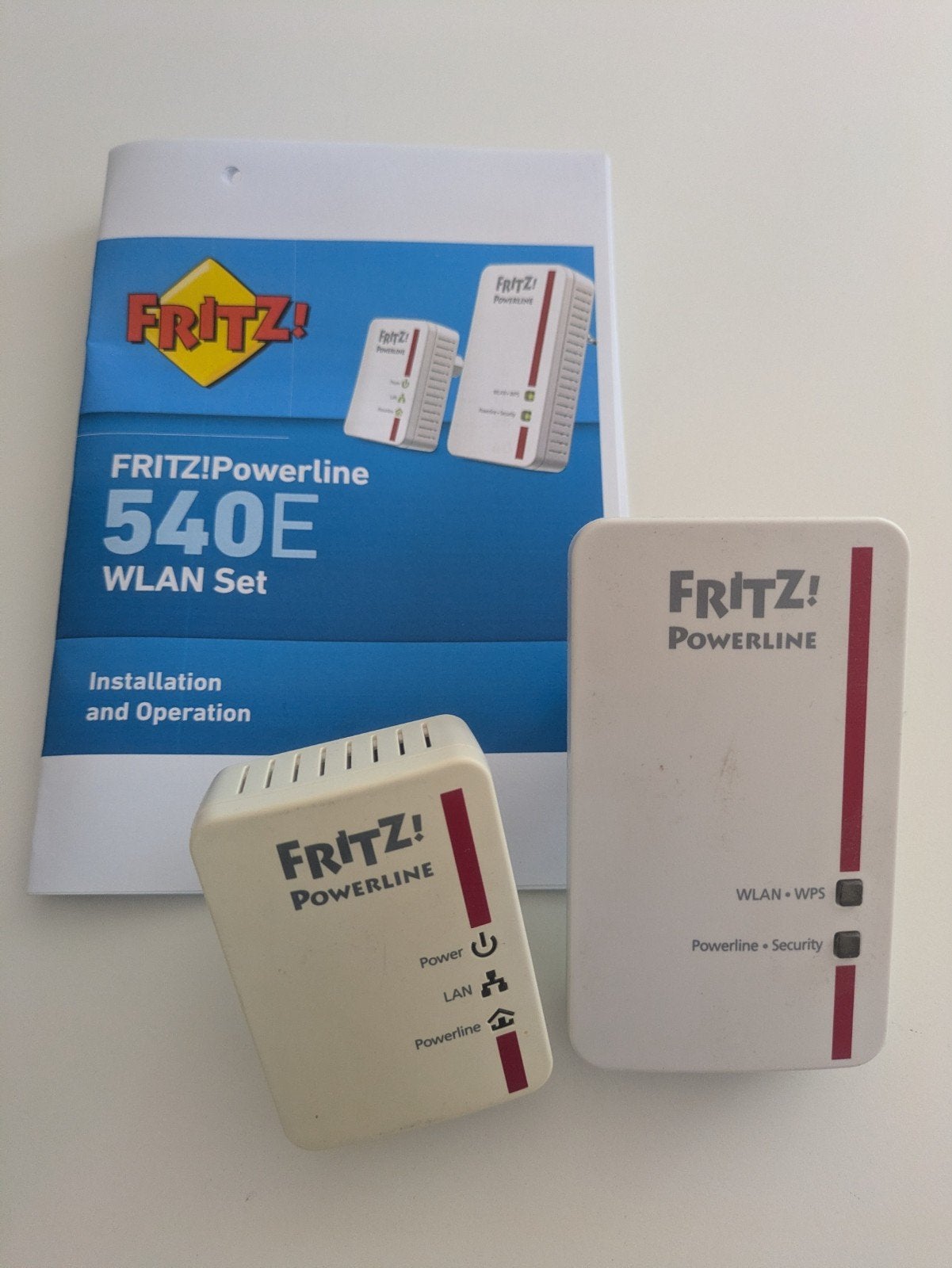 Fritz!Powerline 540E WLAN Set - Powerline Adapter, Computers en Software, Powerlines, Ophalen of Verzenden, Zo goed als nieuw