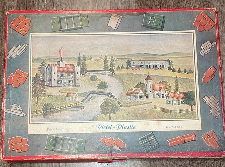 Vintage Dietel-Plastic bouwdoos jaren’50, Ophalen of Verzenden
