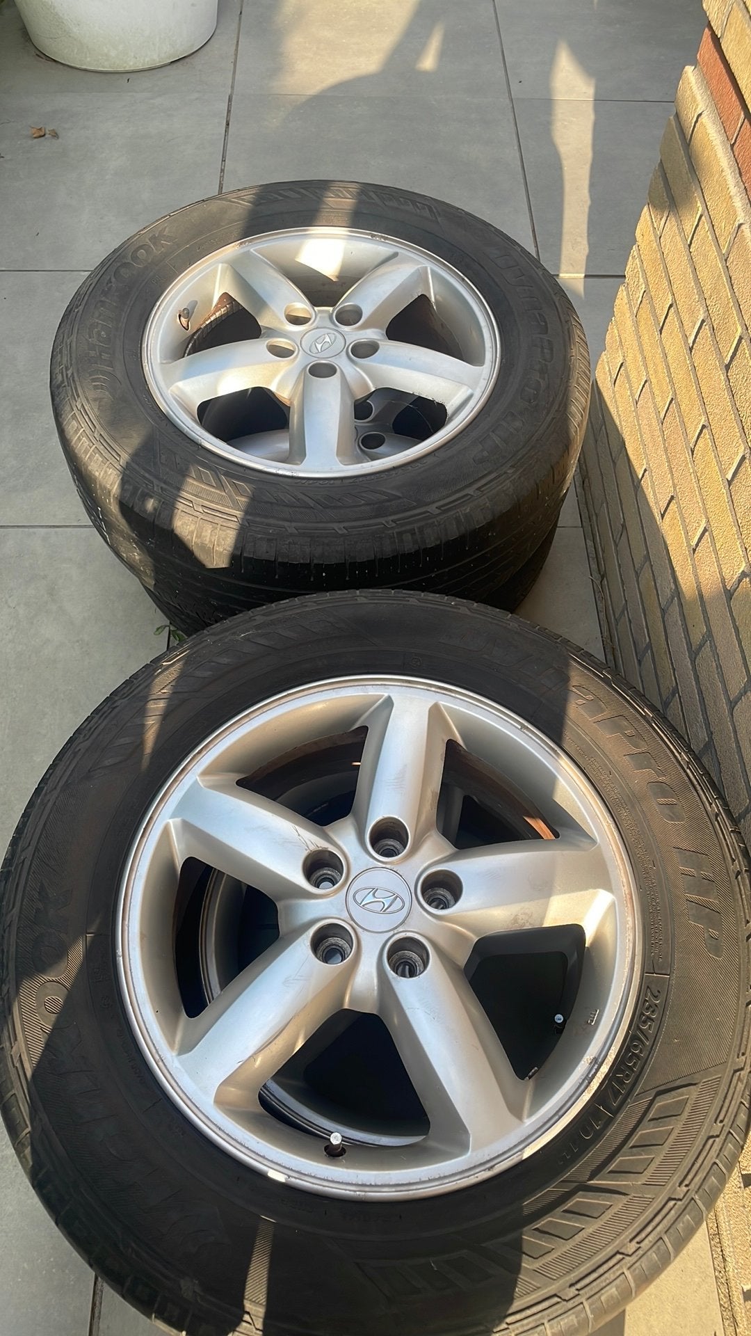 17 inch Hyundai velgen, Ophalen, 17 inch, Zomerbanden, Velg(en)