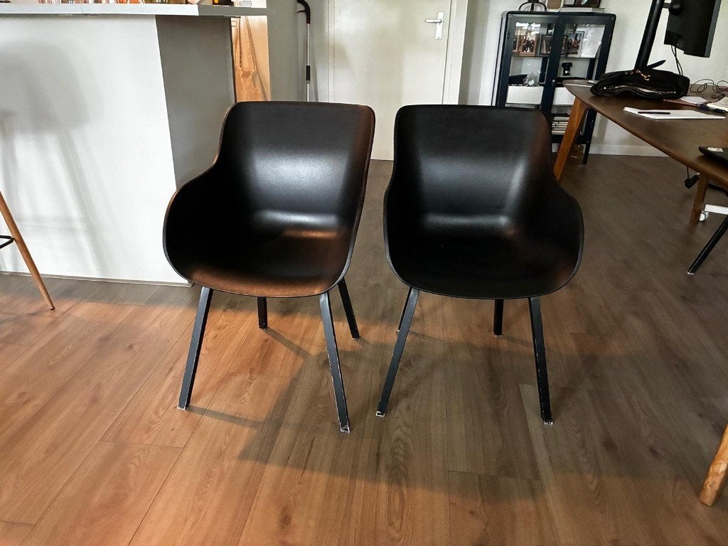 IKEA Zwarte stoel chairs (4), Huis en Inrichting, Ophalen, Gebruikt, Zwart, Vier