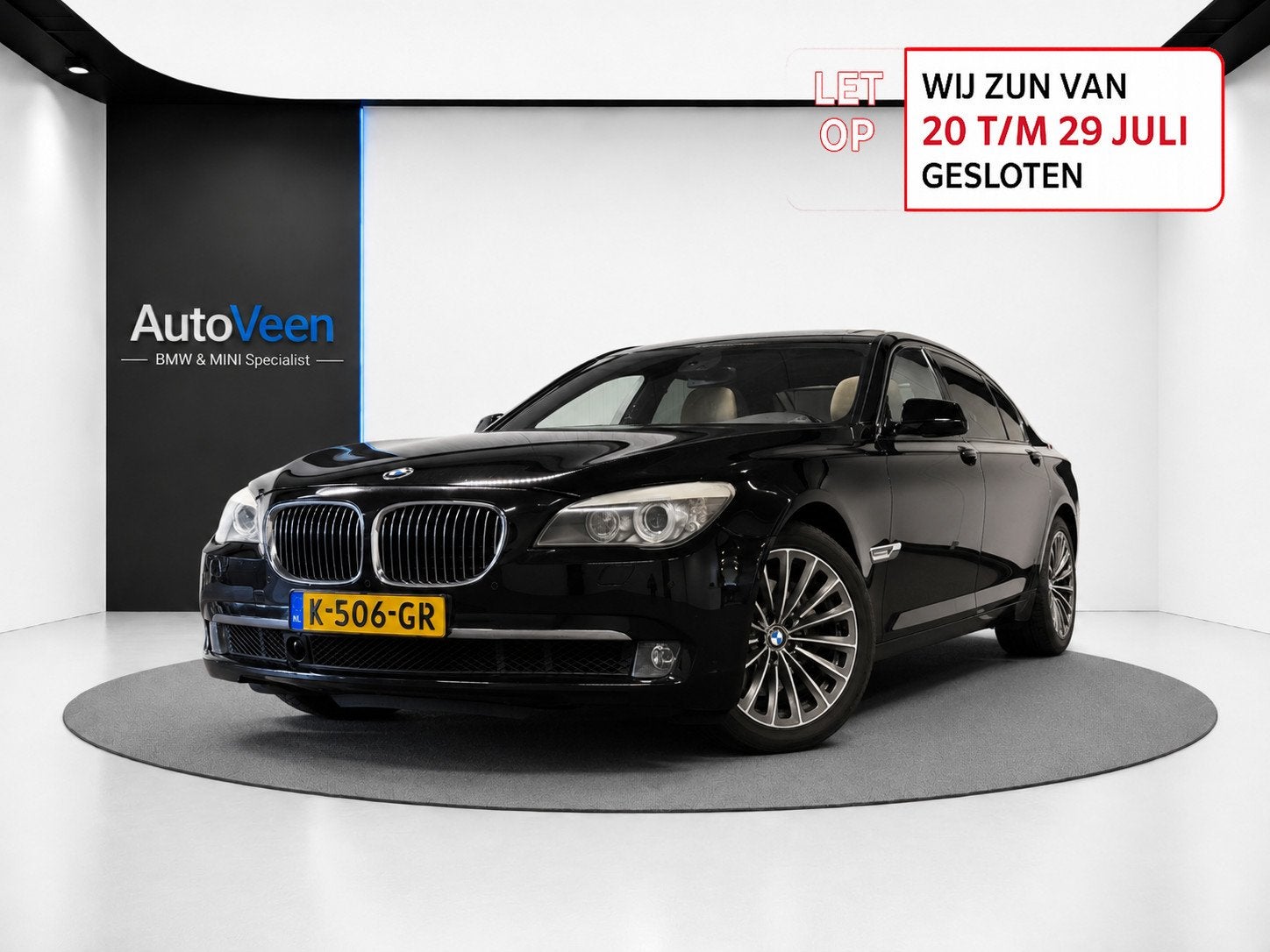 BMW 7-serie BMW 7-serie 740Li (PANO, LEDER, XENON, 327PK, MA, Auto's, BMW, Automaat, Achterwielaandrijving, Gebruikt, Beige