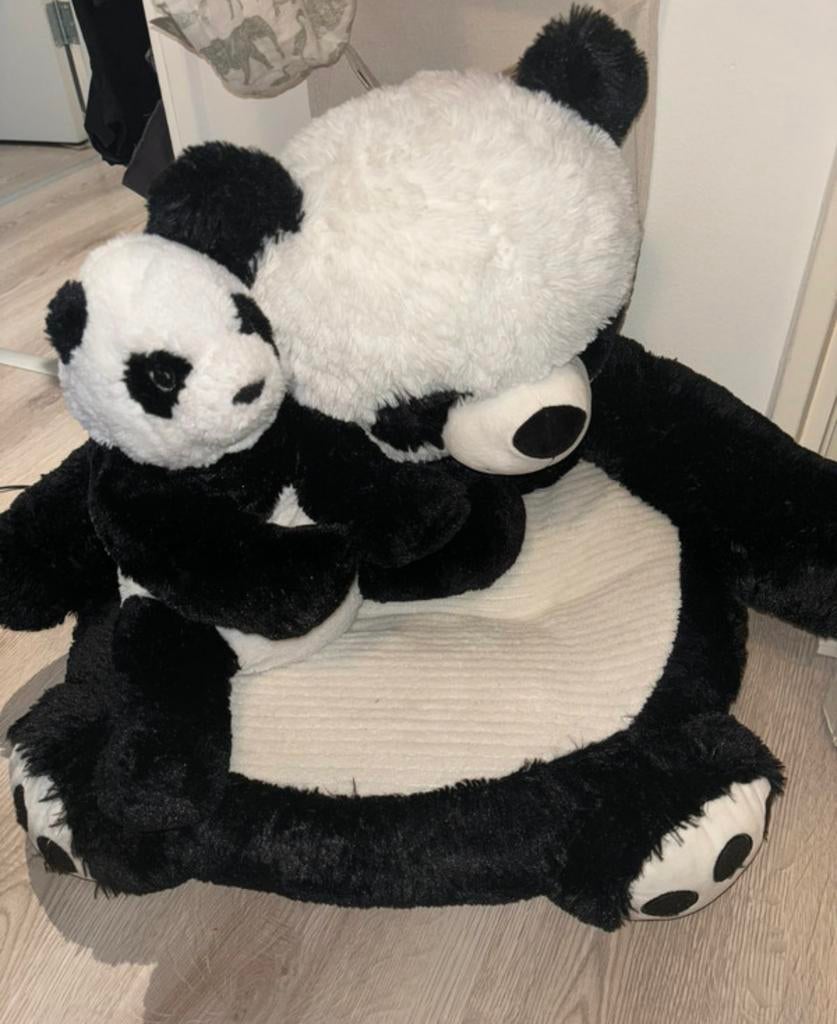 Panda kinderstoel met panda knuffel nieuw, Ophalen of Verzenden, Zo goed als nieuw, Overige typen