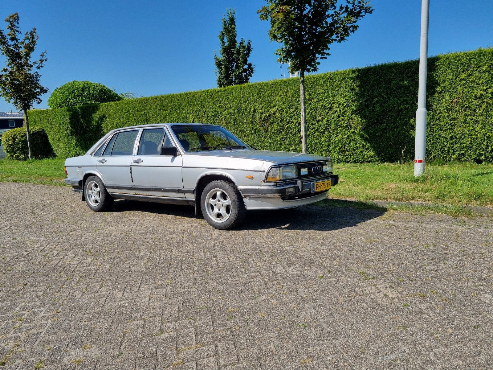 Auto Union, Audi 100 2.1 GL 5E 1979 C2 Grijs, Oldtimer, Auto's, Audi, 2144 cc, Origineel Nederlands, Handgeschakeld, Particulier