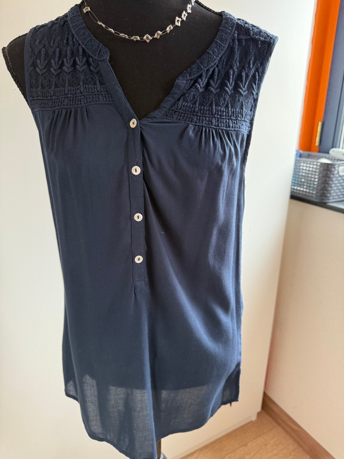 Mooie blauwe top van Street One, maat 38, Maat 38/40 (M), Blauw, Ophalen of Verzenden, Zonder mouw
