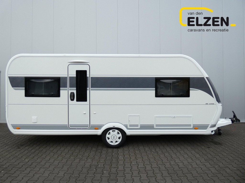 Hobby De Luxe 540 UL Luifel, Mover, Fietsendr., Caravans en Kamperen, Caravans, Rondzit, Hobby, Bedrijf, 6 tot 7 meter