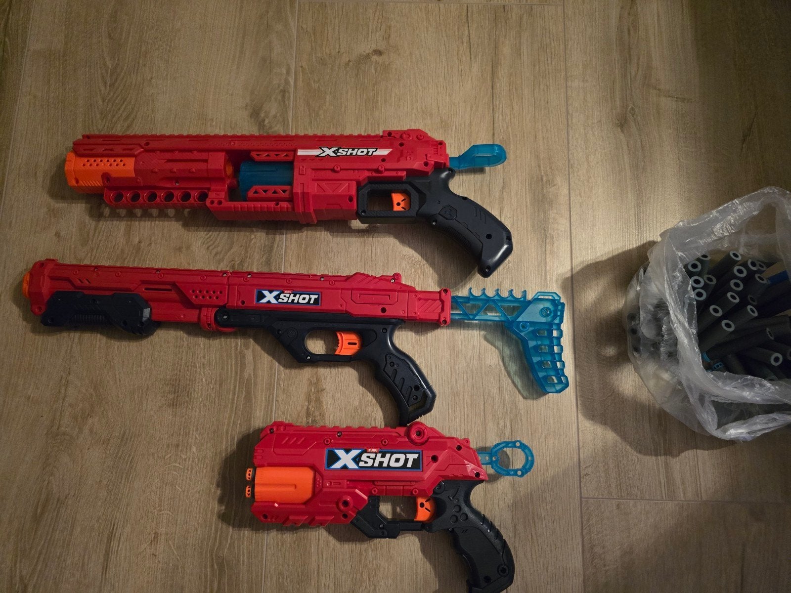 Zuru X-Shot Blaster Set (3 stuks) incl. pijltjes– zgan, Ophalen of Verzenden, Zo goed als nieuw