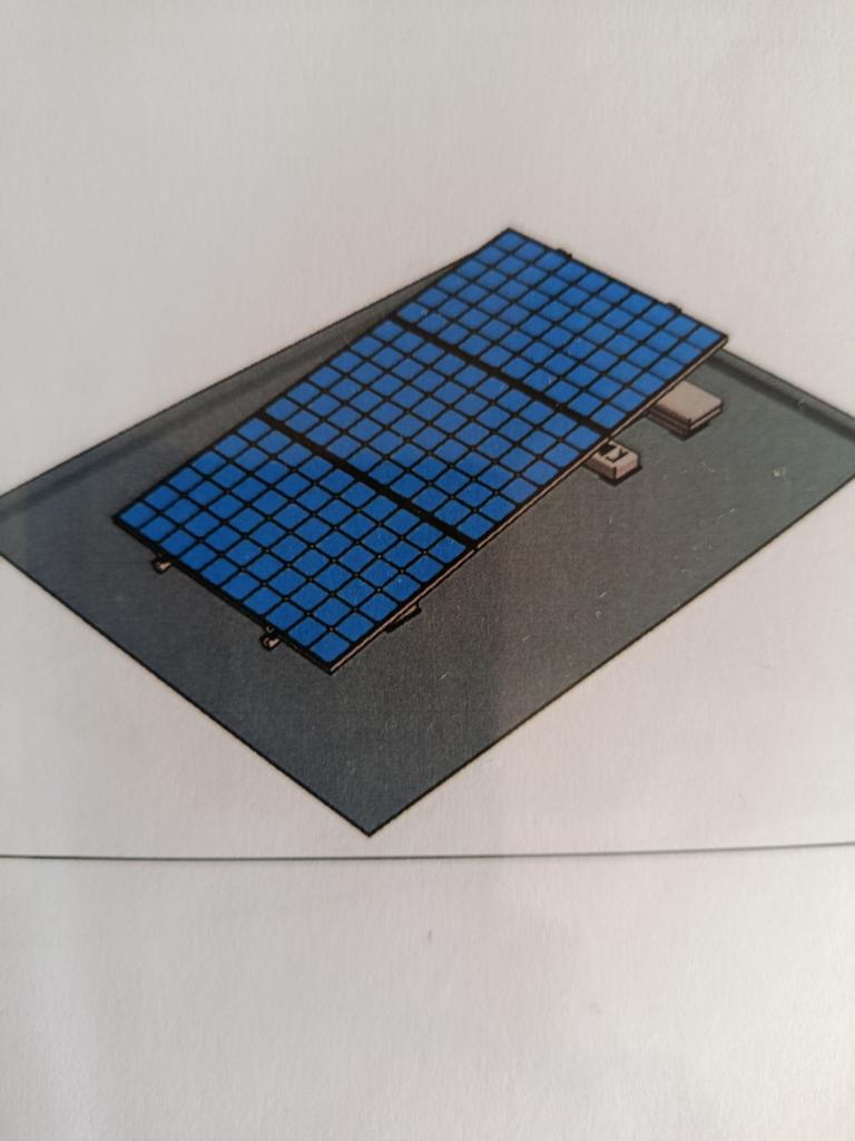 Valk Triple zonneschans voor 3 panelen, Ophalen of Verzenden, Gebruikt