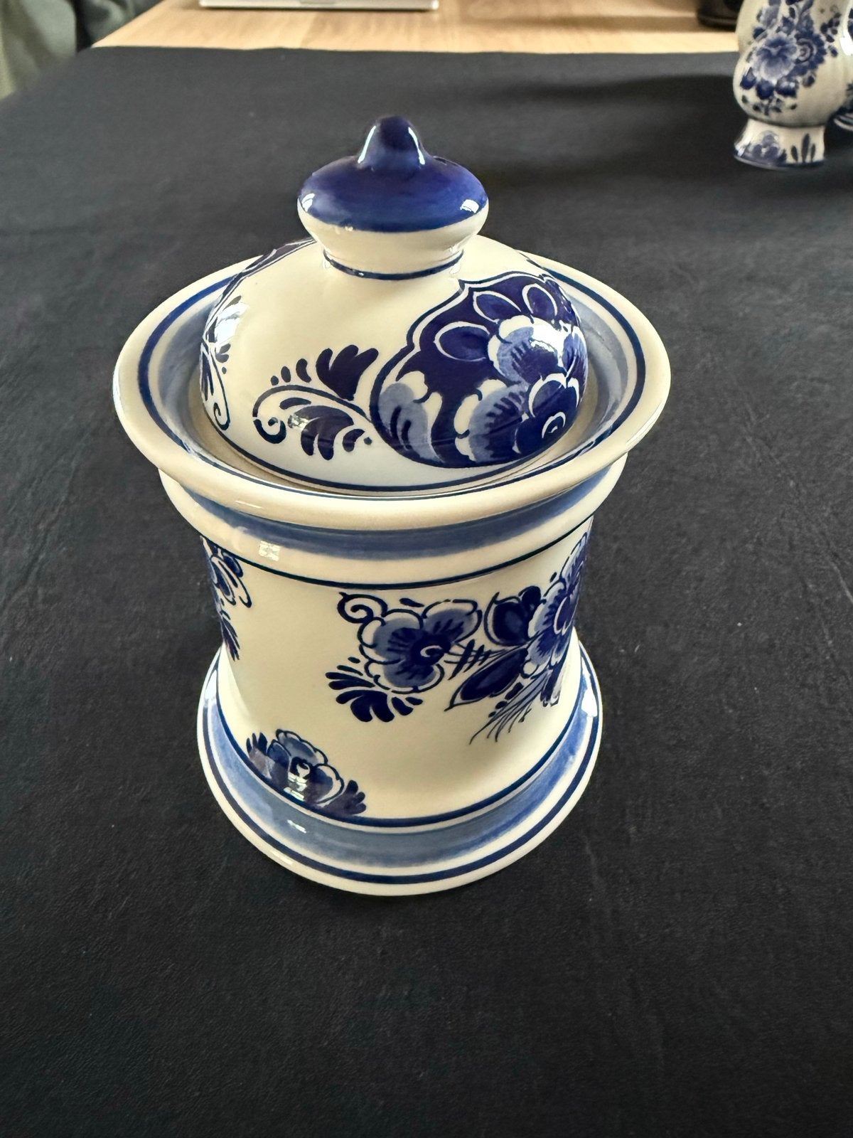 Delfts Blauw aardewerk potje met deksel, Ophalen of Verzenden