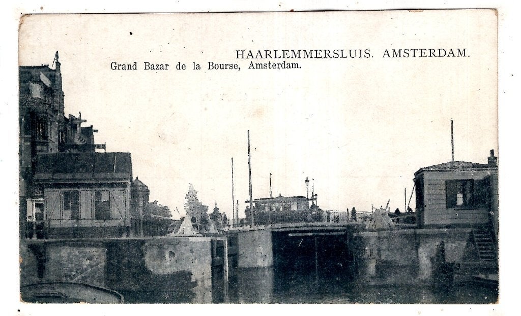 Amsterdam Haarlemmersluis Tram 1900, Ophalen of Verzenden, Voor 1920, Ongelopen, Noord-Holland