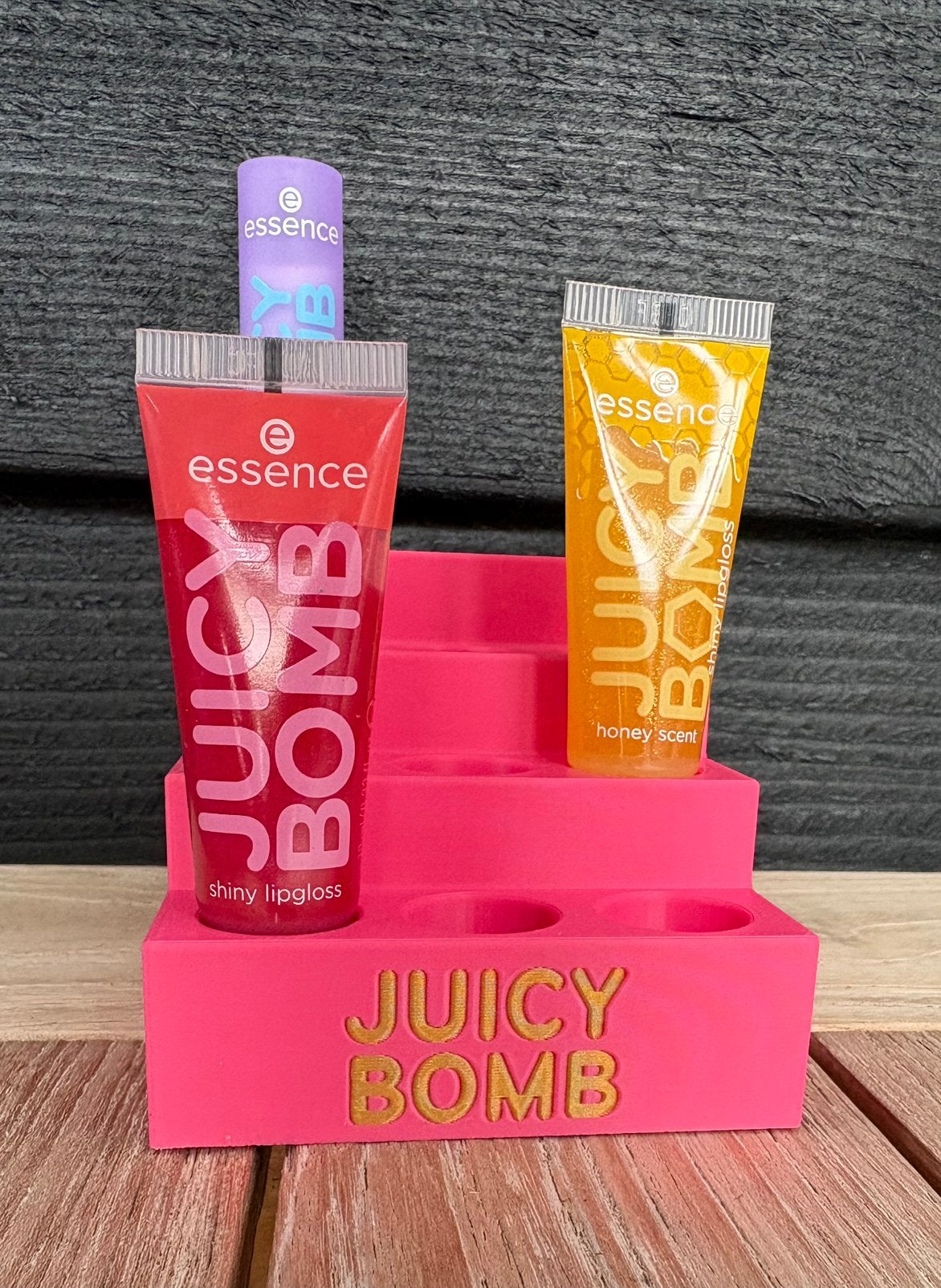 Juicy Bomb Houder, 3D Geprint – Roze & Goud, Ophalen of Verzenden, Nieuw, Roze, Lippen