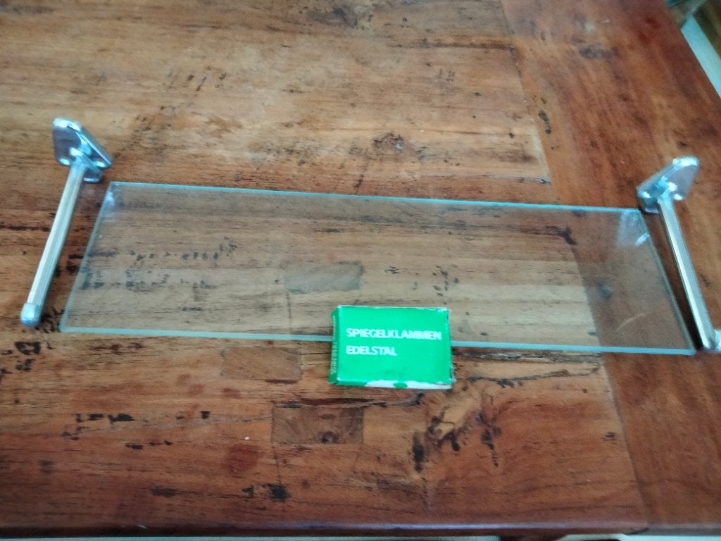 Planchet met spiegel, Huis en Inrichting, Badkamer | Badkamermeubels, Ophalen, Minder dan 50 cm, Overige typen, Zo goed als nieuw