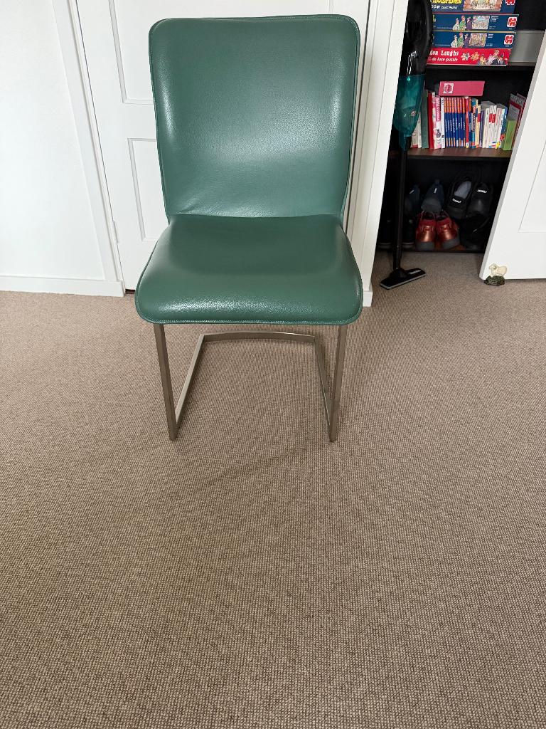 Bert Plantagie eetkamerstoel, Huis en Inrichting, Stoelen, Ophalen, Overige kleuren, Leer, Zo goed als nieuw