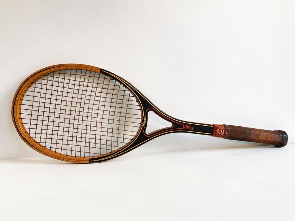 Vintage Head Vilas Houten Tennisracket Retro, Sport en Fitness, Tennis, Gebruikt, Racket, Head, Ophalen of Verzenden