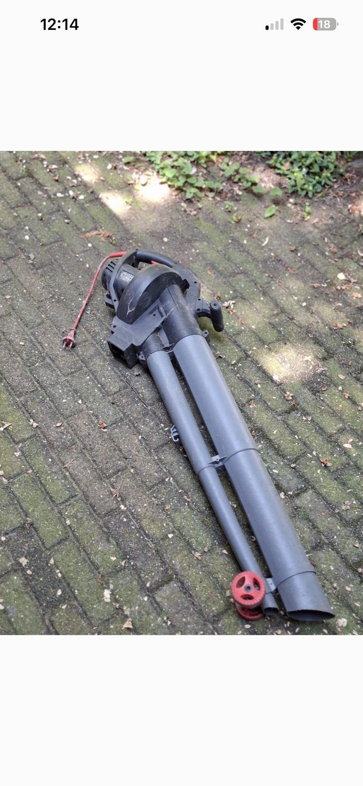 Laatste kans! Elektrische bladblazer (de herfst komt weer), Ophalen of Verzenden, Zo goed als nieuw, Elektrisch