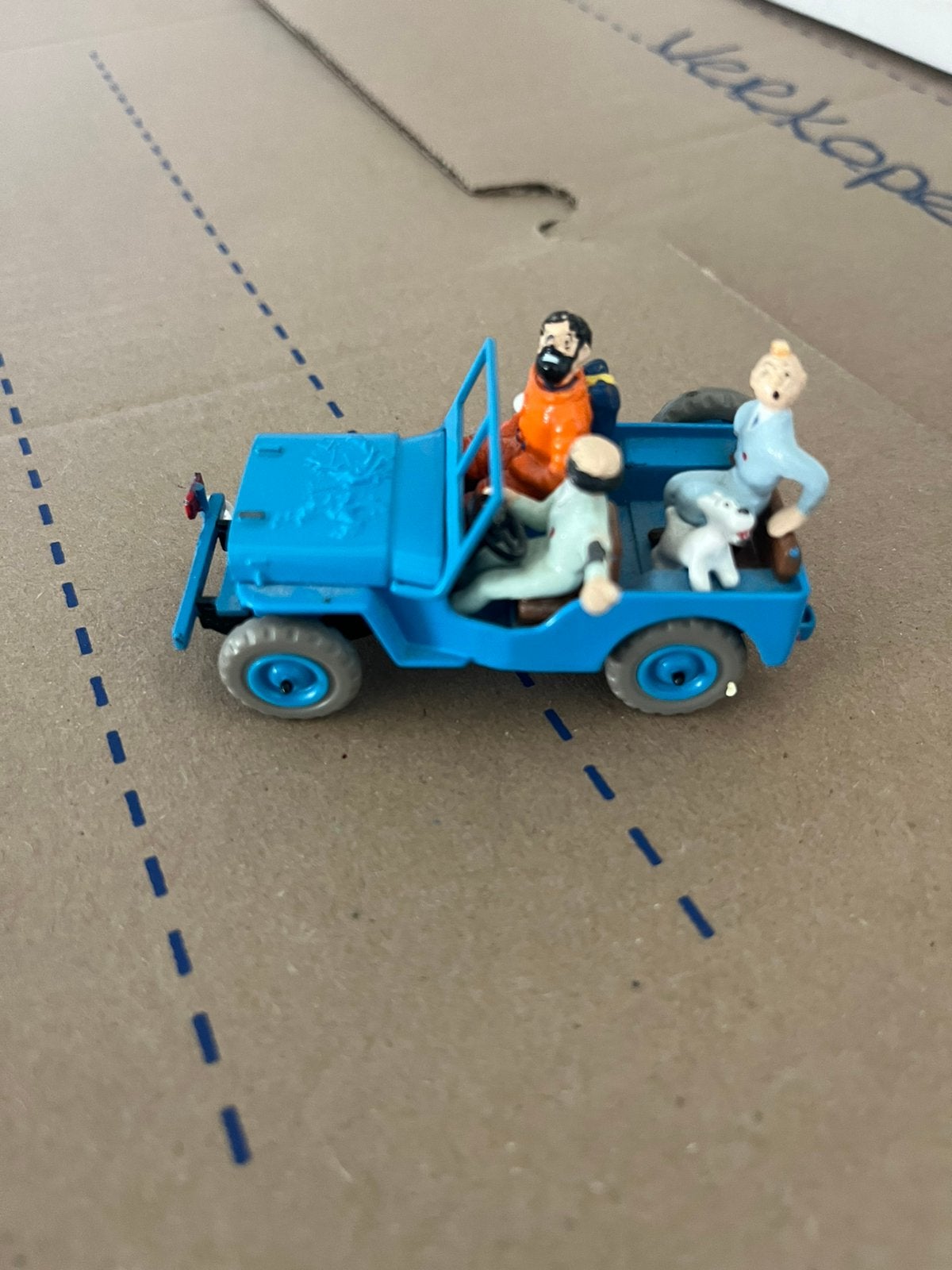 1:43 schaalmodel Willys CJ-2A Jeep,  Raket naar de Maan., Ophalen of Verzenden, Gebruikt