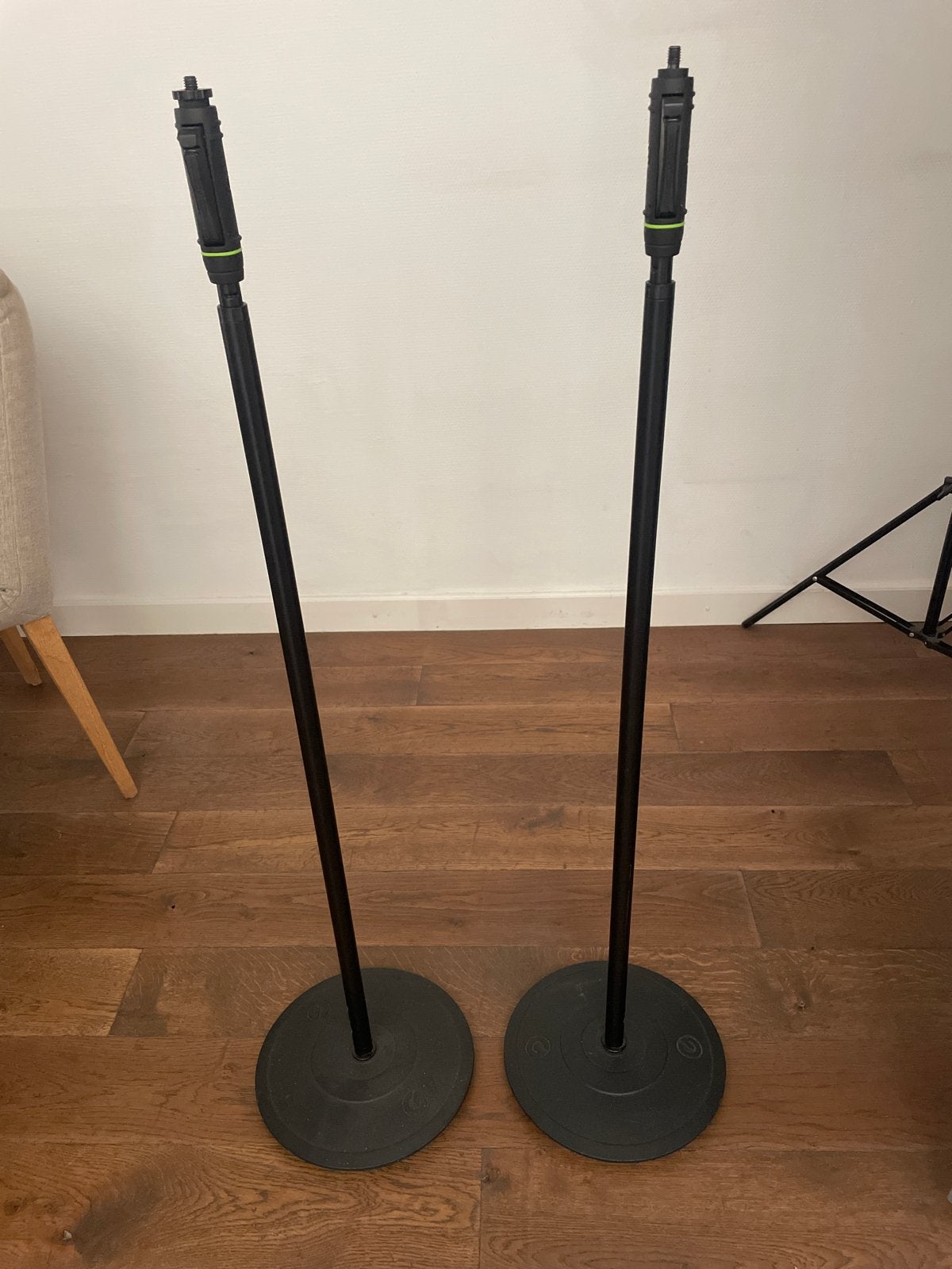 Gravity microfoonstandaards (2 stuks), Muziek en Instrumenten, Ophalen, Gebruikt, Instrumentstandaard, Microfoon