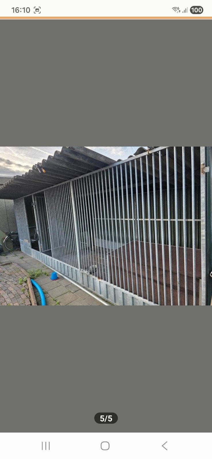 kennel hok verblijf compleet, Ophalen, Hondenkennel, 100 cm of meer, 110 cm of meer