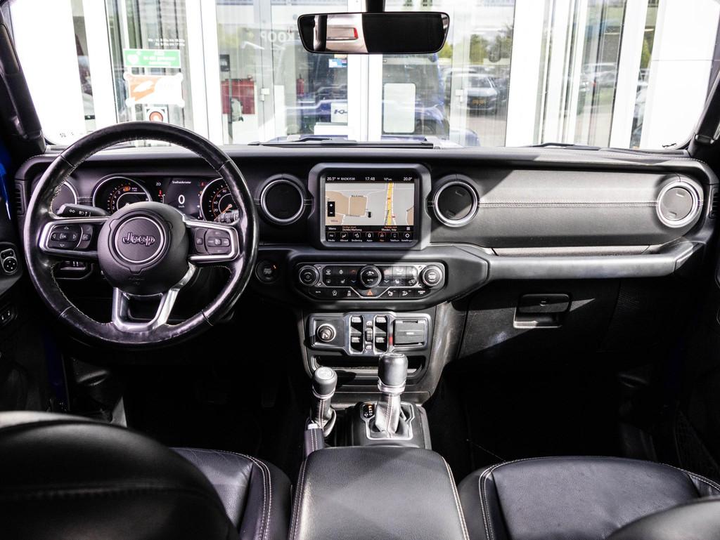 Jeep Wrangler 2.0T Sahara VAN | Grijs kenteken | LPG onderbo, Auto's, Blauw, Vierwielaandrijving, 2 stoelen, Wrangler