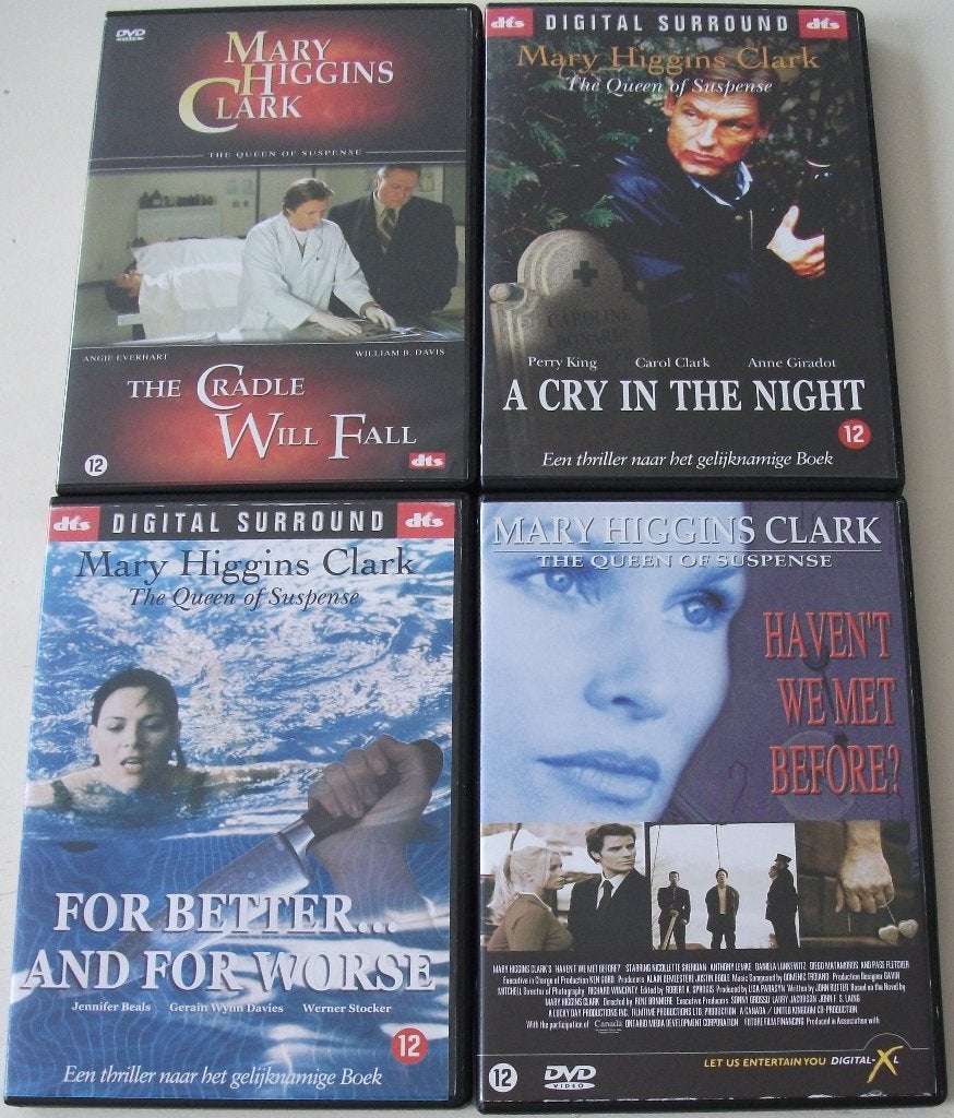 Dvd *** MARY HIGGINS CLARK *** 4 stuks, Engels, Nederlands, Overige genres, Ophalen of Verzenden