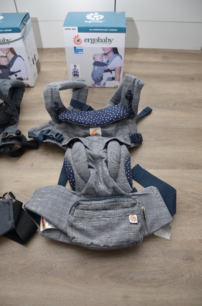 Ergobaby OMNI360 draagzak Start Dust, Kinderen en Baby's, Buik of Rug, Zo goed als nieuw, Draagzak, Ophalen