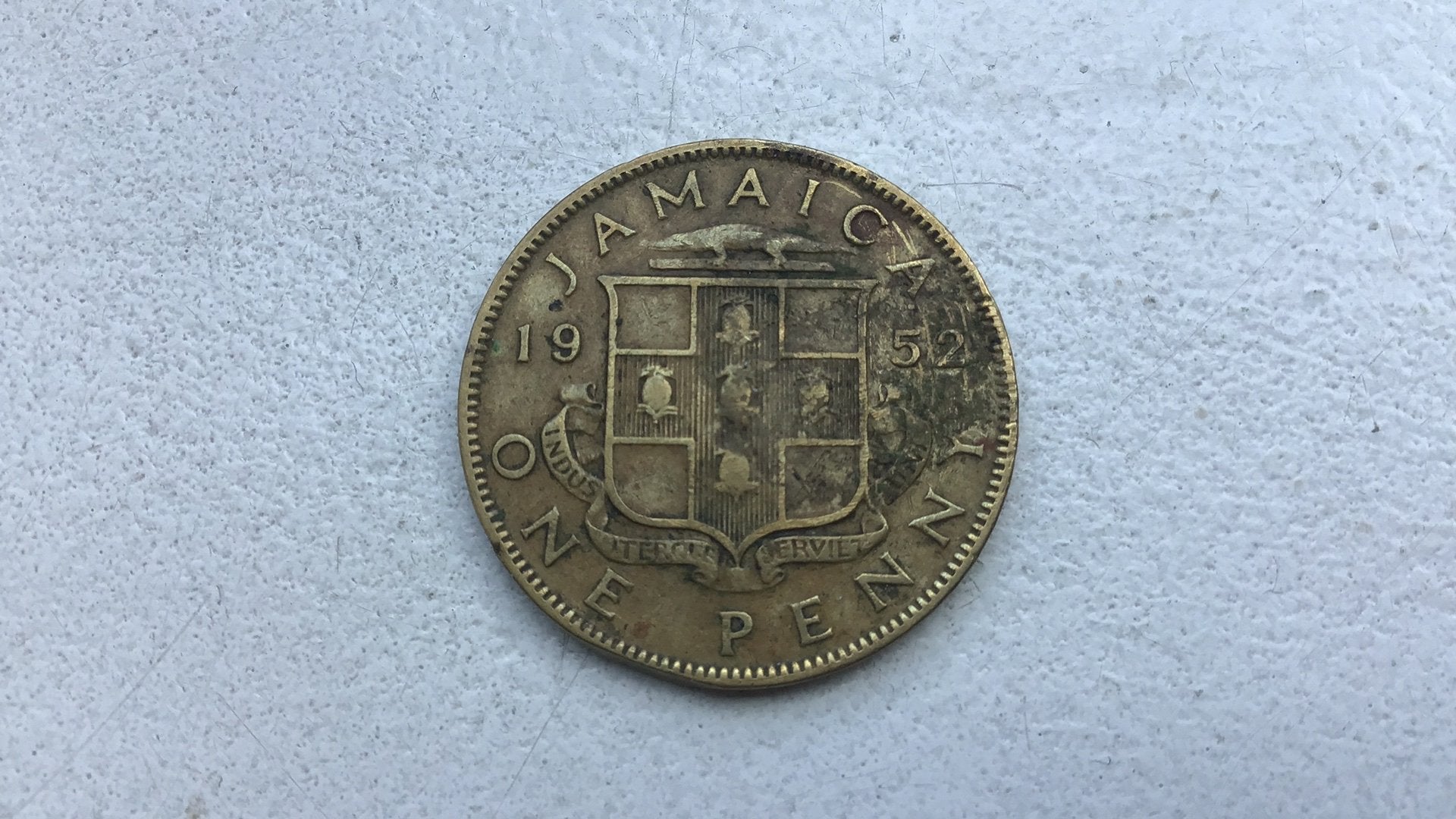 Brits Jamaica 1 penny 1952., Ophalen of Verzenden