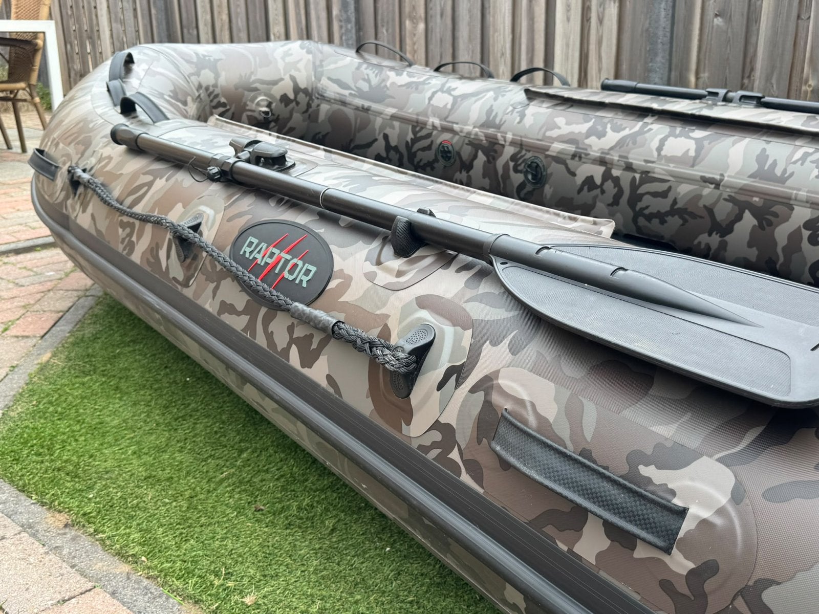 Raptor opblaasboot 3 meter met Mercury motor en accessoires