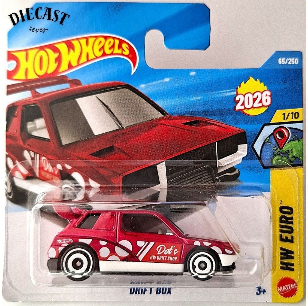 Hot Wheels Drift Box, red, Ophalen, Nieuw, Auto