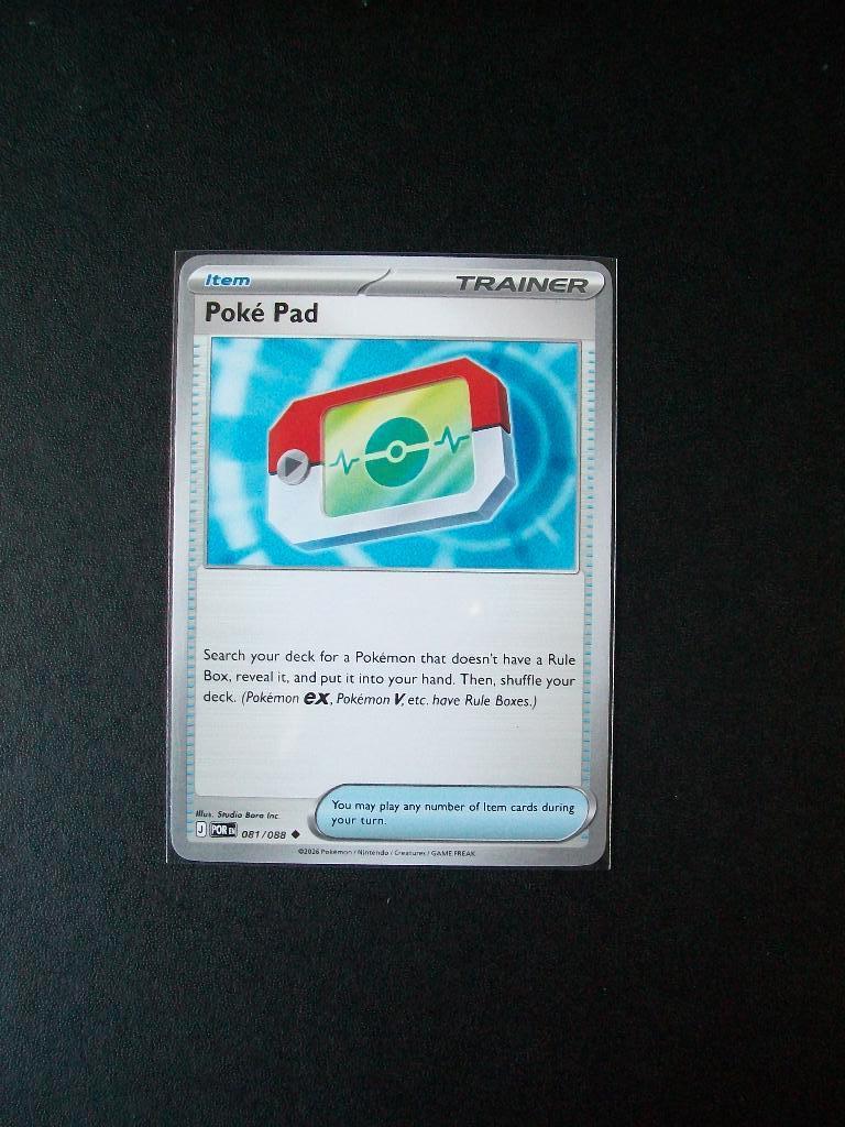 9944. Nieuwe Pokemon Kaart Trainer POKE PAD (081/088), Verzenden, Nieuw, Losse kaart