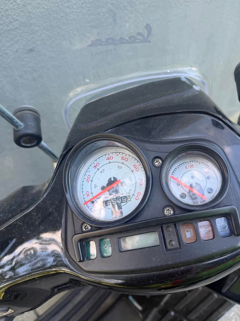 Vespa S 50cc Zwart, Gebruikt, Maximaal 45 km/u, Ophalen of Verzenden, Benzine