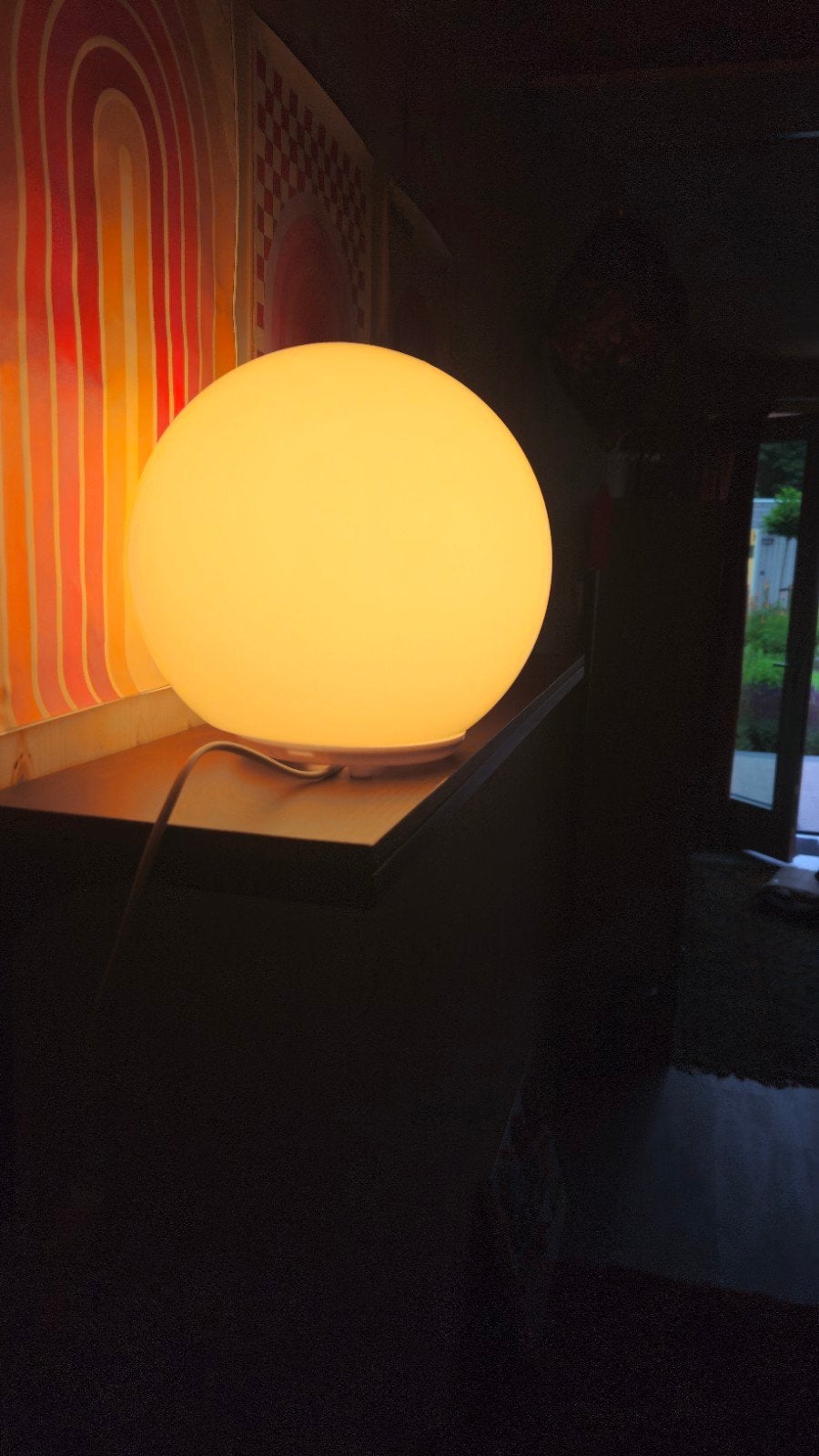 Retro bol lamp, Huis en Inrichting, Ophalen, Nieuw, Retro, E27 (groot)
