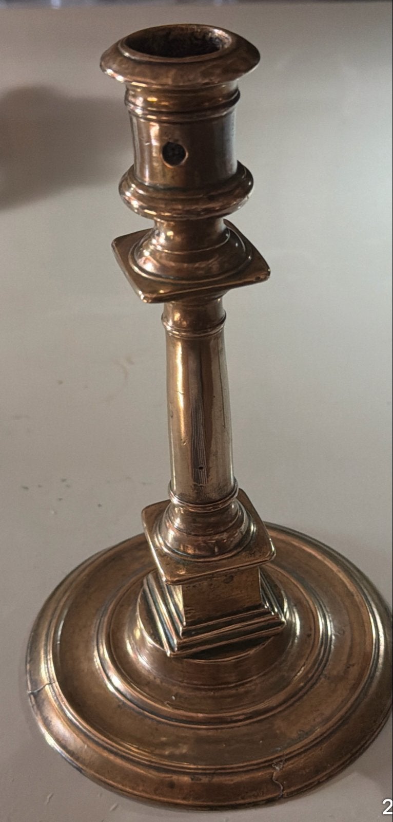 Antieke Renaissance Kandelaar 1690–1705, Antiek en Kunst, Ophalen of Verzenden, Overige materialen