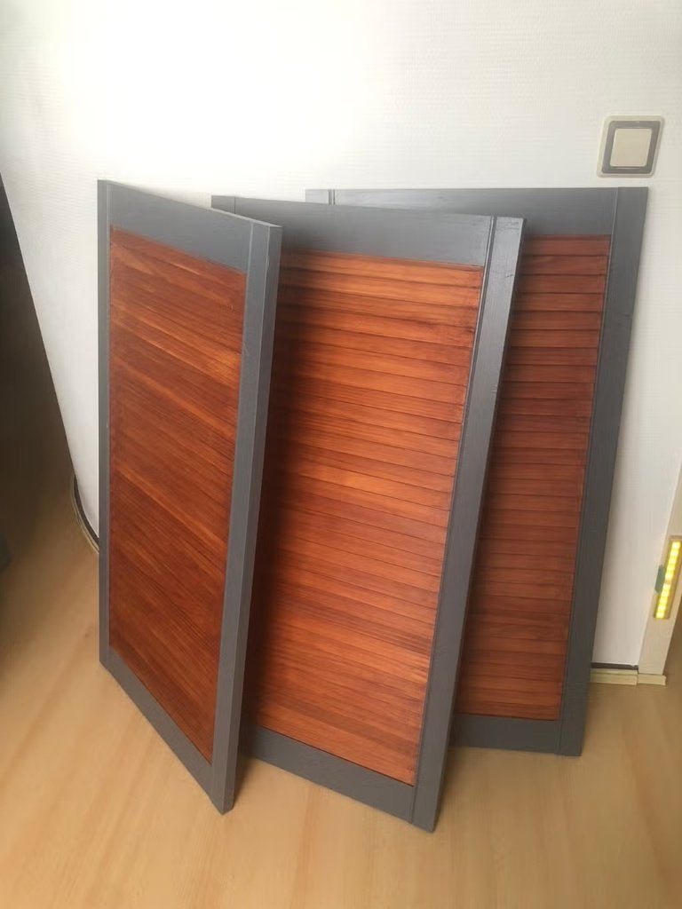 3 Louvre panelen deurtjes luiken 50x100cm, Doe-het-zelf en Verbouw, Ophalen, Gebruikt, Minder dan 80 cm, Overige typen