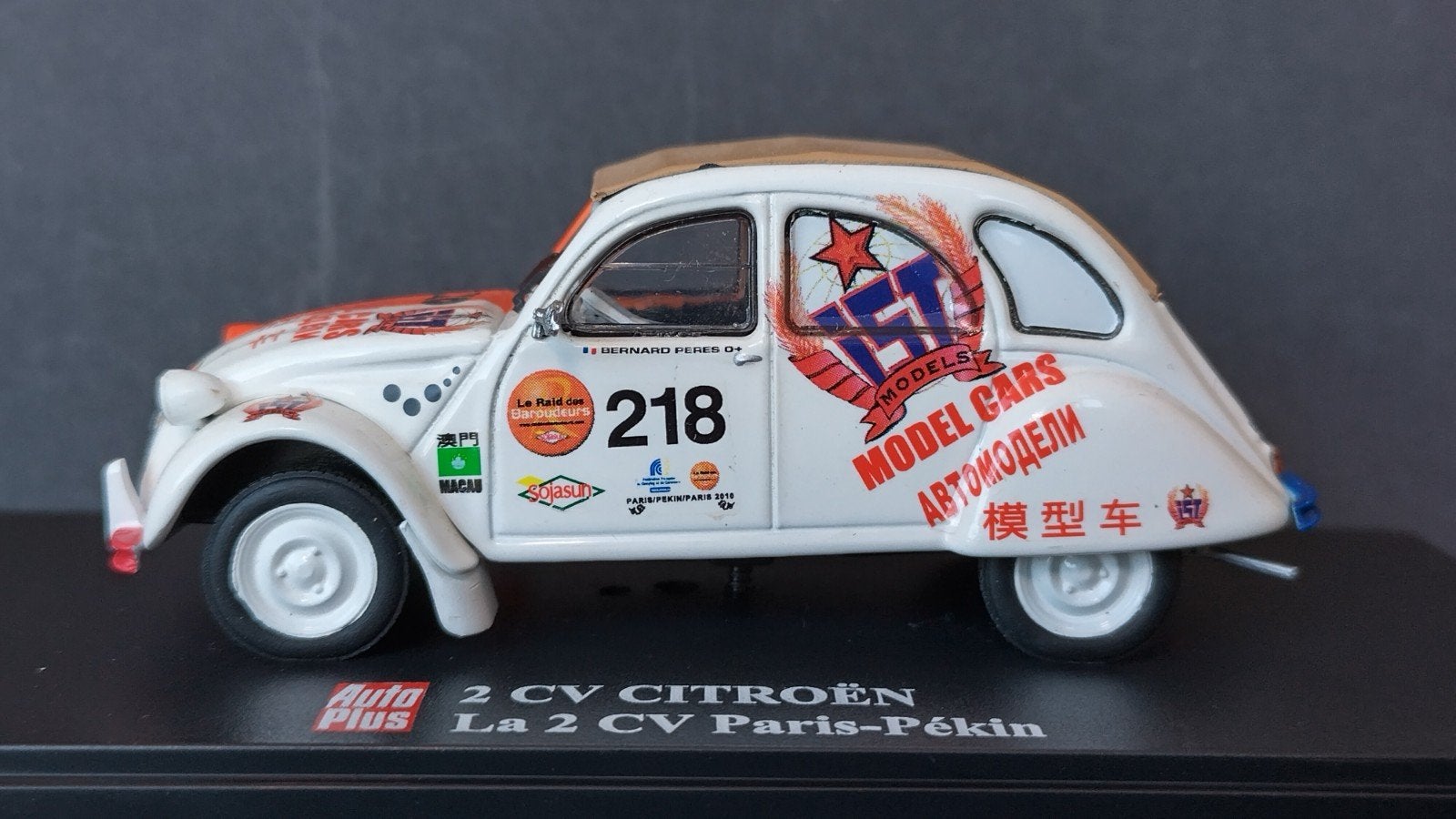 Citroen 2cv Raid Paris Peking  1:43 Eligor Autoplus Pol, Overige merken, Auto, Verzenden, .