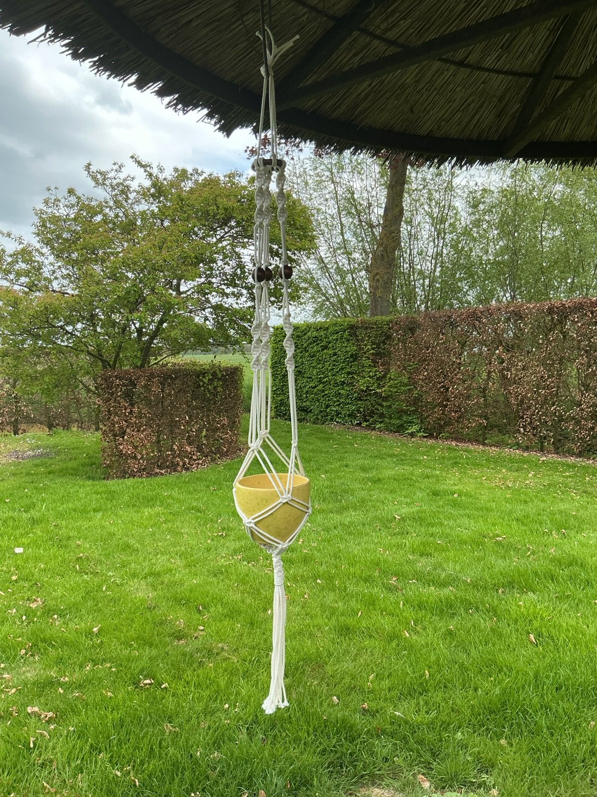 Plantenhanger Macramé, Ophalen of Verzenden, Zo goed als nieuw
