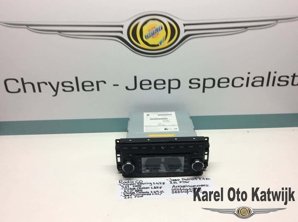 Radio/CD Chrysler Sebring,Dodge Caliber/Dakota, Jeep Compass, Ophalen of Verzenden, -, -, -