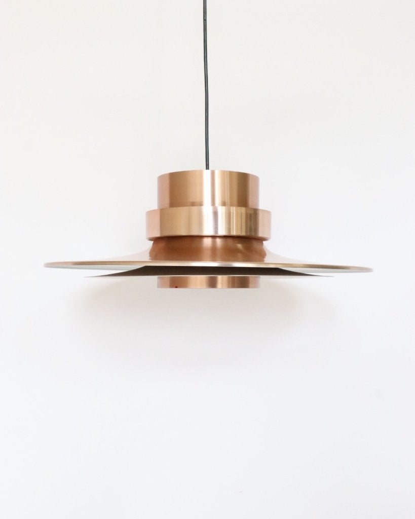 Vintage hanglamp Carl Thore schalenlamp mid century retro, Vintage retro midcentury deens design, Gebruikt, Ophalen of Verzenden