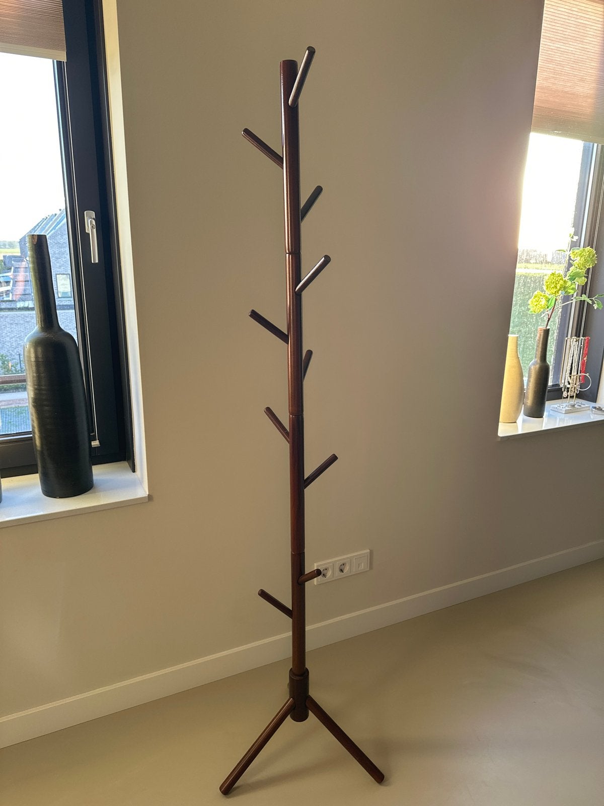 Houten staande kapstok  175 cm hoog Zo goed als nieuw, Huis en Inrichting, Woonaccessoires | Kapstokken, Ophalen of Verzenden