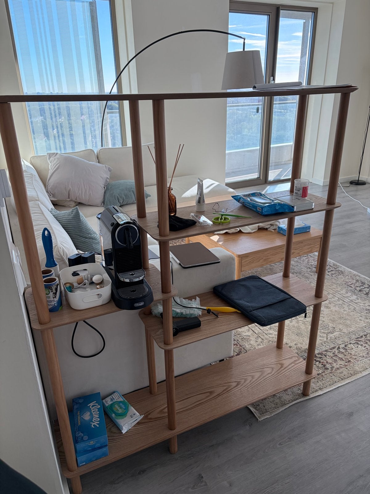 Xenos Vakkenkast Scandi Hoog - open wooden shelf, Ophalen, Met plank(en), 100 tot 150 cm, Zo goed als nieuw