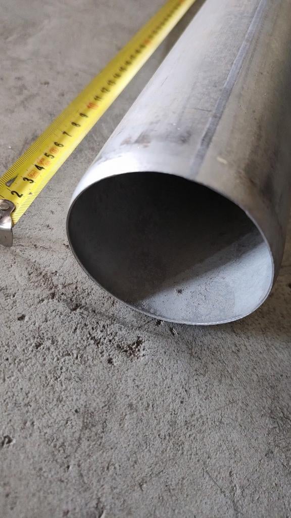 Aluminium buis 75 mm, lengte 2 meter, Ophalen, Overige typen, Aluminium, Minder dan 2 meter