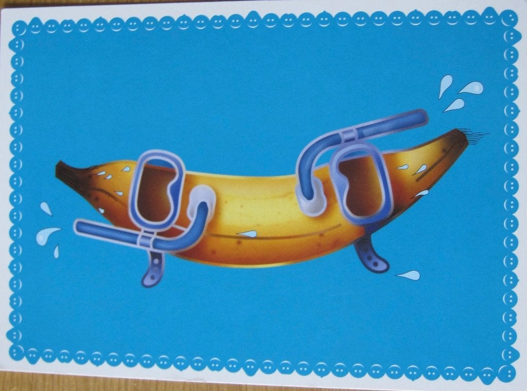 voor het kind - banaan als duiker - 2004 - nieuw, Verzenden, 1980 tot heden, Ongelopen, Overige thema's