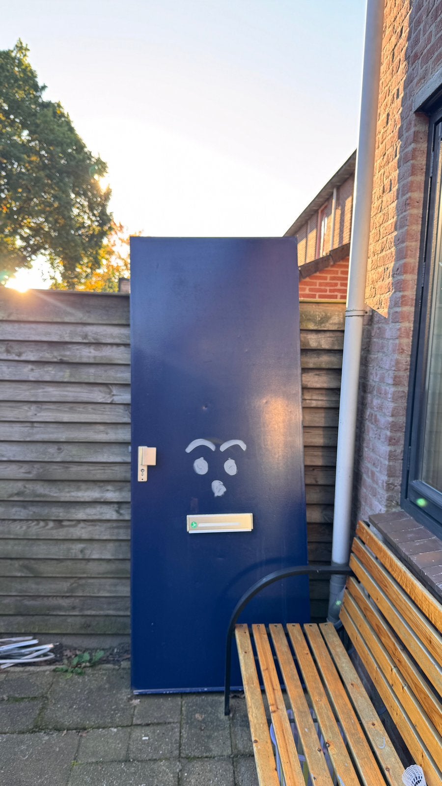Gratis af te halen deur, Doe-het-zelf en Verbouw, Ophalen, Gebruikt, Metaal, Buitendeur