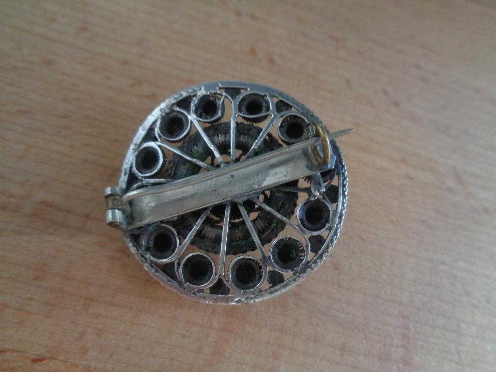 antiek zilveren Zeeuwse knoop broche [923], Sieraden, Tassen en Uiterlijk, Antieke sieraden, Verzenden, Zilver, Broche