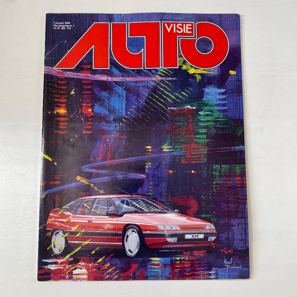Autovisie 1989 Nr. 1 - Citroën XM Special Cover, Ophalen of Verzenden, Gelezen, Citroën