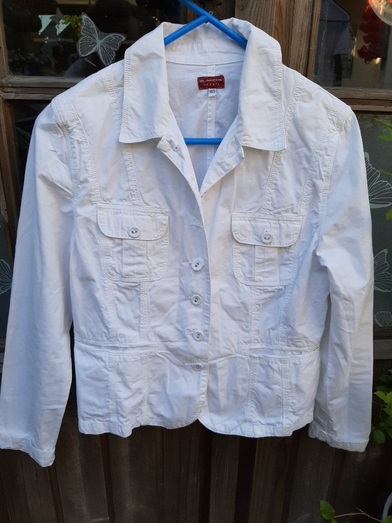 Blanche wit jack / jasje 40, Kleding | Dames, Maat 38/40 (M), Wit, Ophalen of Verzenden, Zo goed als nieuw